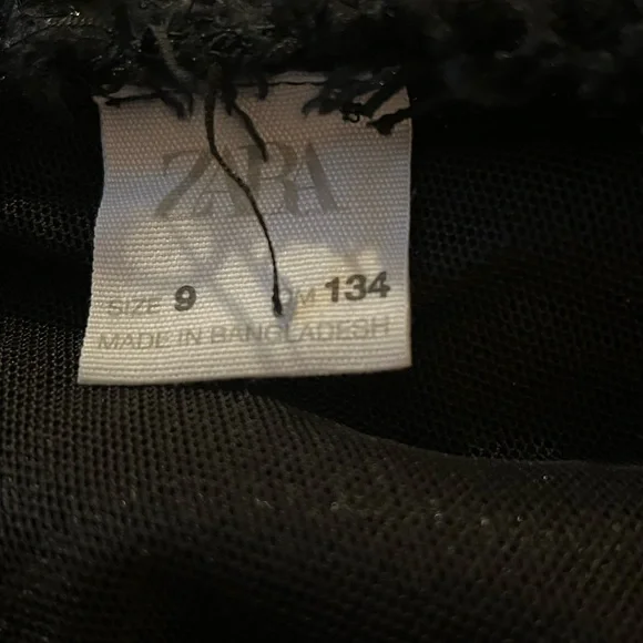 Zara size 9 Black Textured Women's Top - Picture 15 of 16